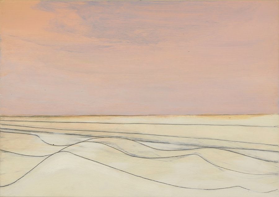 Wilhelmina Barns-Graham, West Sands (St Andrews) July, 1981. Part of Paintings in Hospitals Linear Meditations exhibition. Courtesy of the Barns-Graham Charitable Trust